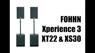 FOHHN Xperience 3  XT22 amp XS30  DJ Equipment [upl. by Aliam713]