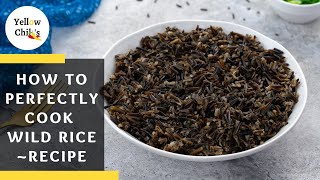 How to Perfectly Cook Wild Rice on the Stovetop Foolproof Method [upl. by Islean]