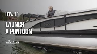 How to Launch a Pontoon  Barletta Boats [upl. by Fronniah]