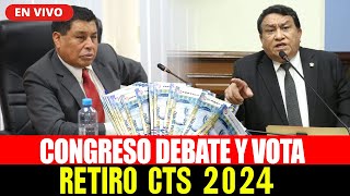 🔴EN VIVO COMISIÓN DE TRABAJO DEBATE Y VOTA RETIRO CTS 2024 HOY 160424 [upl. by Augie]