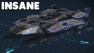 How I Built the MOST INSANE Ship in Starfield [upl. by Leverett]