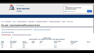 F24 WEB  AGENZIA DELLE ENTRATE  PAGAMENTO F24 CON DEBITO COMPENSATO [upl. by Nnaesor801]