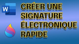 How to Create and Save Digital Signature in Microsoft Word  Save Signature as Auto Text in MS Word [upl. by Oneal]