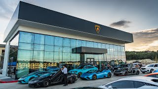 Grand Opening of Lamborghini San Antonio [upl. by Yanffit]