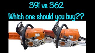 Stihl ms 391 vs ms 362 chainsaw which is the best chainsaw [upl. by Pihc]