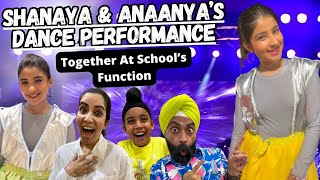 Shanaya amp Anaanya’s Dance Performance Together At School’s Function  RS 1313 VLOGS [upl. by Nylzzaj]