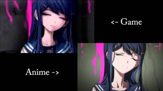 Dangan Ronpa  Sayaka Maizonos Death Comparison PSP vs Anime [upl. by Brittaney]