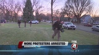 Dakota Access Pipeline Protest Arrests [upl. by Juditha]