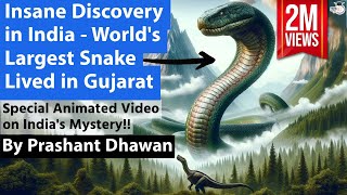 Insane Discovery in India  Worlds Largest Snake Lived in Gujarat  Vasuki Indicus [upl. by Narual780]