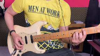 MEN AT WORK  WHO CAN IT BE NOW GUITAR COVER Original guitar sound [upl. by Fasa]