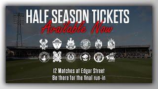 Half Season Tickets  On Sale NOW [upl. by Lazare]