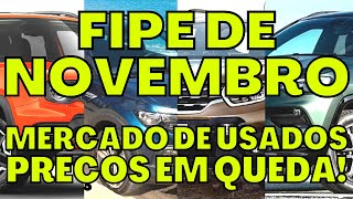 TABELA FIPE NOVEMBRO 2023 QUEDA DE PREÇOS E ANÁLISE DO MERCADO AUTOMOTIVO [upl. by Gusella]