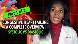 Congestive Heart Failure Overview Part 1 Systolic vs Diastolic [upl. by Boiney508]