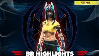 BR HIGHLIGHTS 💯💥  SWEETY ROCKS 😎😎  noor56 girlgamer freefire sweety brranked ffhighlights [upl. by Eidaj]