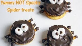 Pintober 8 Yummy NOT Spooky spider treats for Halloween Halloween snack idea [upl. by Wexler]