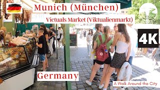 🇩🇪 Victuals Market Viktualienmarkt Munich 2022 Germany Walking Tour 🇩🇪 [upl. by Epotimet]