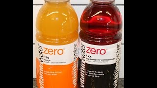 Glaceau VitaminWater Zero Rise Orange and AcaiBlueberryPomegranate Review [upl. by Susana]