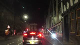 Night Drive On City Walls Road A38 amp St Nicholas Street Worcester England 22nd November 2024 [upl. by Jardena525]