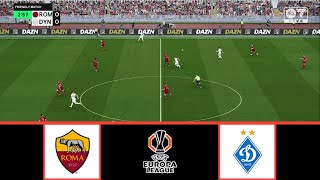 AS ROMA VS DYNAMO KIEV  UEFA EUROPA LEAGUE 20242025  FOOTBALL LIFE 2024 [upl. by Anastassia921]