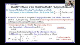 Foundation EngineeringChapter1 Review of Soil Mechanics Part18StressDilatancy Theory Example [upl. by Suivatal]