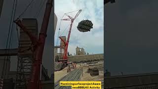 PROJECTCANOPY INSTALLATION WORK BEING DONE AT UTCL heavyliftingequipments5936 Craneandcanopy [upl. by Nivat]