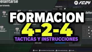 FORMACION 424 TACTICAS y INSTRUCCIONES EAFC 24 [upl. by Beaver457]