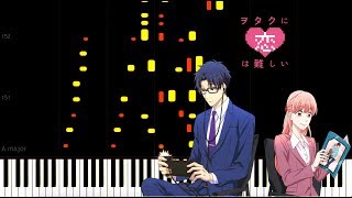 Wotaku ni Koi wa Muzukashii OP  Fiction Synthesia [upl. by Nels]