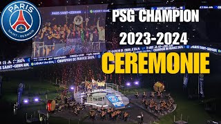 Ceremonie PSG Champion Ligue 1 20232024 [upl. by Farwell]