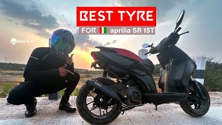 Best Tyre For Aprilia SR 15T and rates  Malayalam Detailed Video [upl. by Melitta481]