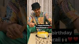 happy birthday randeep rai ka video🥰🥳🎂🍰👌 [upl. by Carson565]