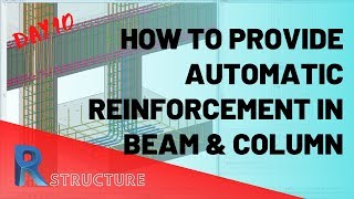 Provide Automatic Reinforcement in Beam amp column  Revit Structure [upl. by Beauchamp]