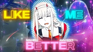 Zero Two💞  I Like Me Better AMVEDIT [upl. by Lucilia]