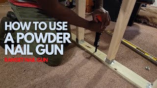 HOW TO USE A POWDER NAIL GUN  RAMSET [upl. by Sherrie]