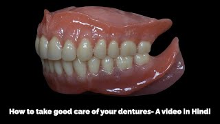 Instructions for a new denture wearer in Hindi [upl. by Pas]