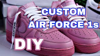 How To Dye Air Force Ones ritdye nike customkicks airforceones ritdye custom diy tutorial [upl. by Quinby378]