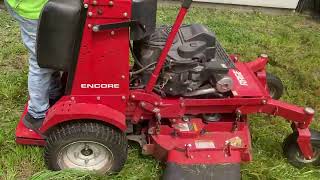 Overgrown lawns mowing with encore mower [upl. by Madea271]