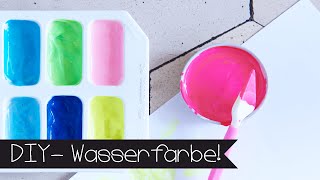 DIY  WASSERFARBE SELBER MACHEN I MALEN MIT KINDERN [upl. by Hendrix]