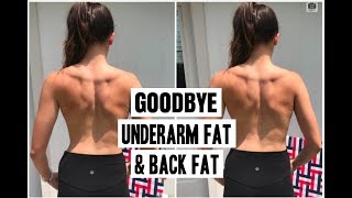 10 MINUTE GOODBYE UNDERARM FAT amp BACK FAT  FOR WOMEN  LEAN UPPER BODY WORKOUT [upl. by Yenffit180]