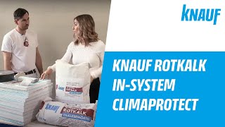 Knauf Rotkalk inSystem Climaprotect – So geht Innendämmung [upl. by Notsa681]