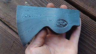 Forging a damascus axe [upl. by Nitsreik322]