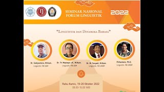 Seminar Nasional Forum Linguistik [upl. by Novelia]