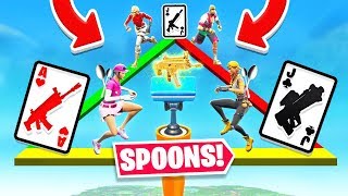 UNVAULTED SPOONS Card Game FOR LOOT NEW Game Mode in Fortnite [upl. by Davida]