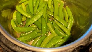 Instant Pot Steamed Sugar Snap Peas Recipe  How To Cook Sugar Snap Peas In The Instant Pot [upl. by Kaylil]