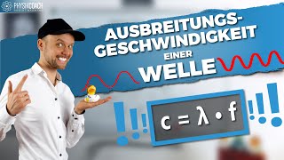 Ausbreitungsgeschwindigkeit einer Welle  Physik für Mediziner  Physik Grundlagen [upl. by Nilrev991]