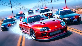 NEW Toyota Supra Mod is the PERFECT Car for Police Chases in BeamNG Drive [upl. by Jewel]