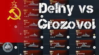 Line Split  Soviet Destroyers  World of Warships Blitz [upl. by Eleumas]