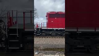 CP Continuous Welded Rail CWR Train Backs Into Bluff Yard [upl. by Imar412]