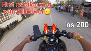 😈🔥First reaction vlog on ns 200😈 ns200 viral bike bikelover youtube youtubevideos love viral [upl. by Gerianna]