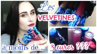 ♡ Les Velvetines de Lime Crime à moins de 3€  ♡ [upl. by Natika]