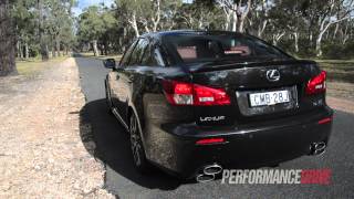 2013 Lexus IS F engine sound and 0100kmh [upl. by Gadmann]